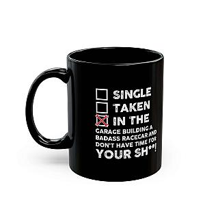 In the Garage Building a Racecar Mug | Car Enthusiast Gift