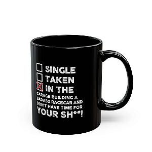 In the Garage Building a Racecar Mug | Car Enthusiast Gift