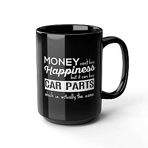 More Car Parts Equals Happiness Mug | Funny Car Guy Gift