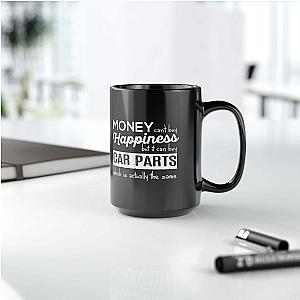 More Car Parts Equals Happiness Mug | Funny Car Guy Gift