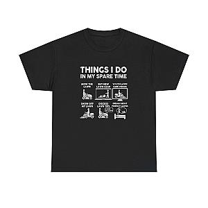 Things I Do in My Spare Time Lawn Mowing T-Shirt | Funny Lawn Guy Gift