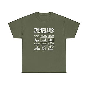 Things I Do in My Spare Time Lawn Mowing T-Shirt | Funny Lawn Guy Gift
