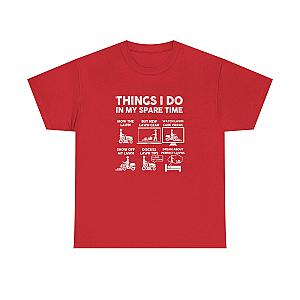Things I Do in My Spare Time Lawn Mowing T-Shirt | Funny Lawn Guy Gift