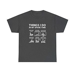 Things I Do in My Spare Time Lawn Mowing T-Shirt | Funny Lawn Guy Gift