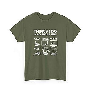 Things I Do in My Spare Time Lawn Mowing T-Shirt | Funny Lawn Guy Gift