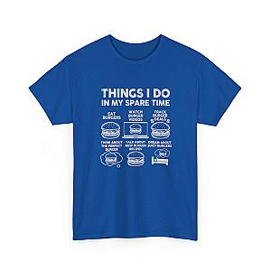 Things I Do in My Spare Time Burger T-Shirt | Funny Foodie Gift