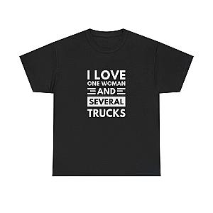 I Love One Woman and Several Trucks T-Shirt | Funny Trucker Gift