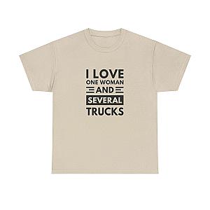 I Love One Woman and Several Trucks T-Shirt | Funny Trucker Gift