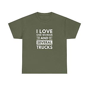 I Love One Woman and Several Trucks T-Shirt | Funny Trucker Gift