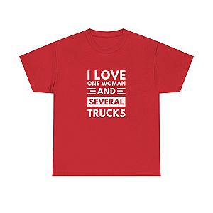 I Love One Woman and Several Trucks T-Shirt | Funny Trucker Gift