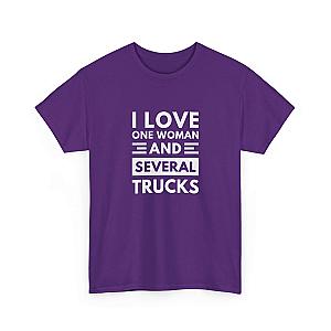 I Love One Woman and Several Trucks T-Shirt | Funny Trucker Gift