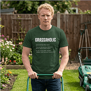 Grassaholic T-Shirt | Funny Lawn Care Gift