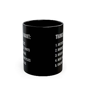 Things I Want Coffee Mug | Funny Motorcycle Biker Gift for Him