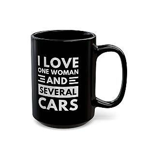 I Love One Woman and Several Cars Coffee Mug | Funny Car Guy Gift