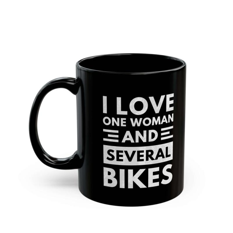 I Love One Woman and Several Bikes Coffee Mug | Funny Biker Gift