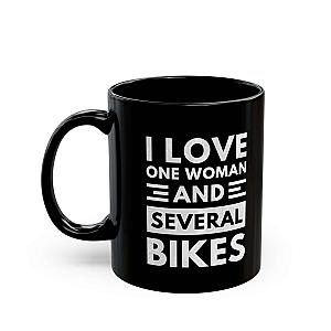 I Love One Woman and Several Bikes Coffee Mug | Funny Biker Gift