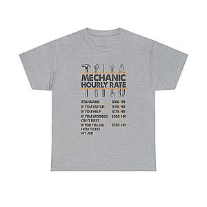 Mechanic Hour Rate T-Shirt | Funny Car Guy Mechanic Tee
