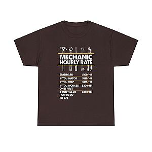 Mechanic Hour Rate T-Shirt | Funny Car Guy Mechanic Tee