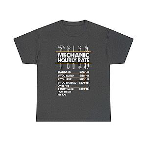 Mechanic Hour Rate T-Shirt | Funny Car Guy Mechanic Tee