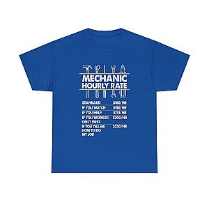 Mechanic Hour Rate T-Shirt | Funny Car Guy Mechanic Tee