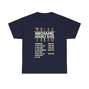 Mechanic Hour Rate T-Shirt | Funny Car Guy Mechanic Tee