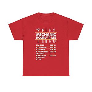 Mechanic Hour Rate T-Shirt | Funny Car Guy Mechanic Tee