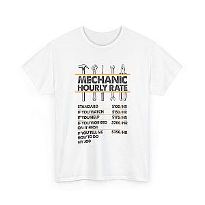 Mechanic Hour Rate T-Shirt | Funny Car Guy Mechanic Tee