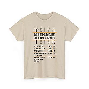 Mechanic Hour Rate T-Shirt | Funny Car Guy Mechanic Tee