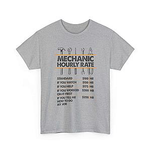 Mechanic Hour Rate T-Shirt | Funny Car Guy Mechanic Tee