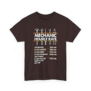 Mechanic Hour Rate T-Shirt | Funny Car Guy Mechanic Tee