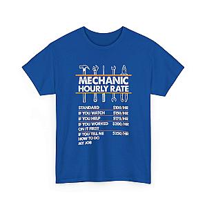 Mechanic Hour Rate T-Shirt | Funny Car Guy Mechanic Tee