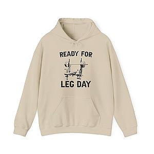 Ready for Leg Day Hoodie | Funny Gym Sweatshirt for Men