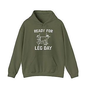 Ready for Leg Day Hoodie | Funny Gym Sweatshirt for Men