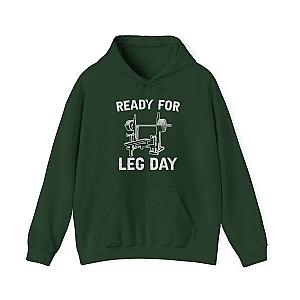 Ready for Leg Day Hoodie | Funny Gym Sweatshirt for Men