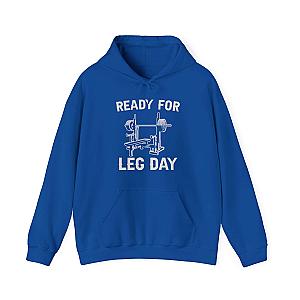 Ready for Leg Day Hoodie | Funny Gym Sweatshirt for Men