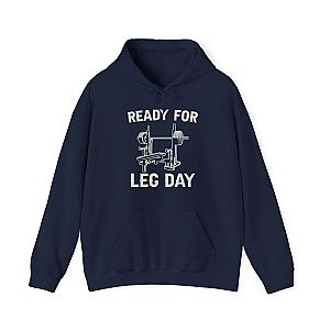 Ready for Leg Day Hoodie | Funny Gym Sweatshirt for Men