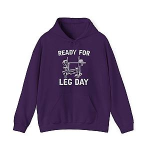Ready for Leg Day Hoodie | Funny Gym Sweatshirt for Men