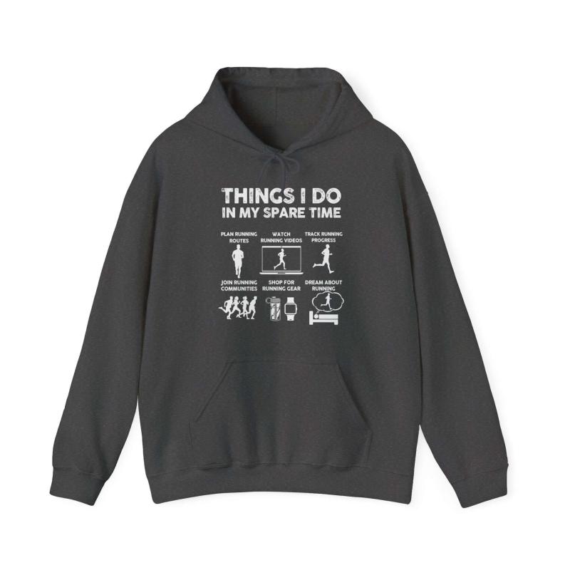 Things I Do In My Spare Time Hoodie | Funny Running Sweatshirt