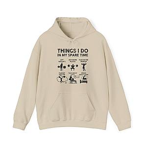 Things I Do In My Spare Time Hoodie | Funny GYM Sweatshirt for Men