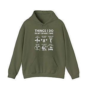 Things I Do In My Spare Time Hoodie | Funny GYM Sweatshirt for Men