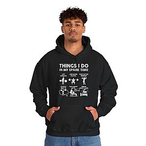 Things I Do In My Spare Time Hoodie | Funny GYM Sweatshirt for Men
