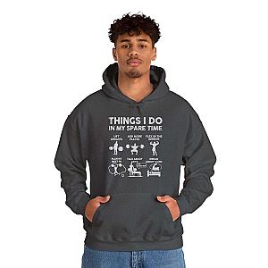 Things I Do In My Spare Time Hoodie | Funny GYM Sweatshirt for Men