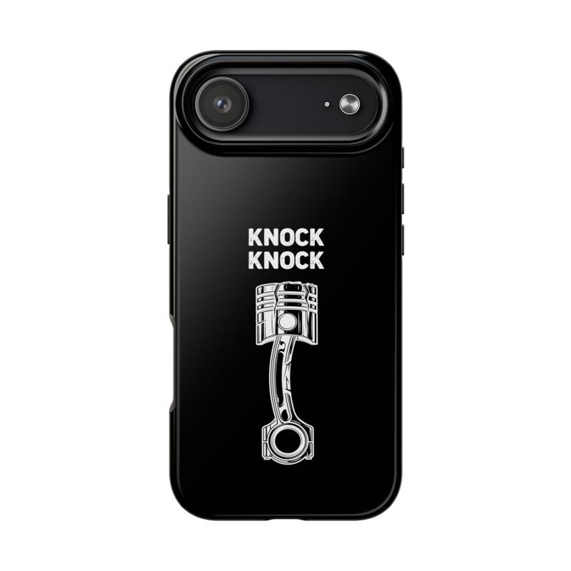 Knock Knock Broken Piston Phone Case | Funny Mechanic Car Guy Gift