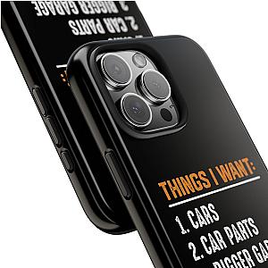 Things I Want: Cars Phone Case | Car Enthusiast Gift