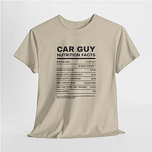 Car Guy Nutrition Facts Funny Cotton T-Shirt