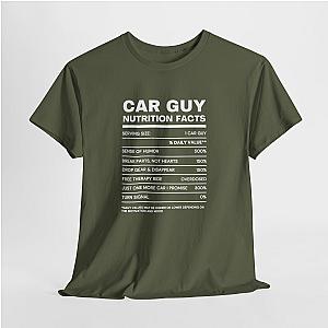 Car Guy Nutrition Facts Funny Cotton T-Shirt