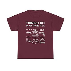 Things I Do In My Spare Time Tesla Owner T-Shirt | EV Car Guy Tee
