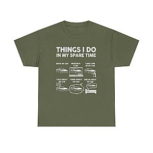 Things I Do In My Spare Time Tesla Owner T-Shirt | EV Car Guy Tee