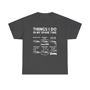 Things I Do In My Spare Time Tesla Owner T-Shirt | EV Car Guy Tee