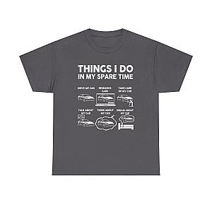 Things I Do In My Spare Time Tesla Owner T-Shirt | EV Car Guy Tee